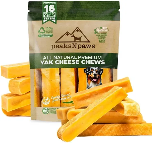 Miniatura 9 de peaksNpaws Masticables para perros del Himalaya, queso Yak alto en proteínas, sin lactosa, tratamiento natural para mascotas, palitos masticables