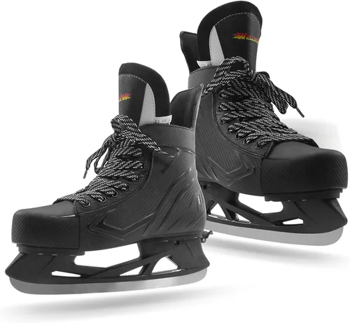 Miniatura 6 de Patines de hockey sobre hielo ajustables para exteriores y pistas, patines de hielo recreativos, patines de hockey para fitness, divertidos zapatos