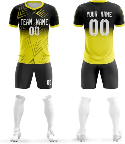 Camiseta de fútbol personalizada para hombres y niños, uniforme de fútbol personalizado con nombre del equipo, logotipo del número de equipo, talla