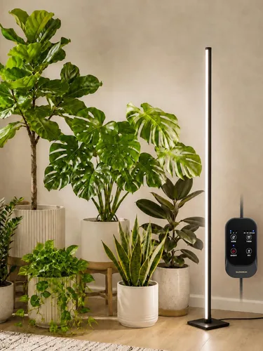 GLOWRIUM Luces de cultivo para plantas de interior, luces de cultivo de plantas verticales de 36W con temporizador automático, luz de cultivo LED de