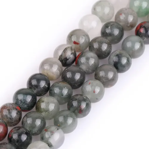 Miniatura 64 de GEM-Inside Cuentas sueltas de amatista natural de 14 mm, gemas de cristal redondo, piedra de energía para hacer joyas, 15 pulgadas Amatista oscura