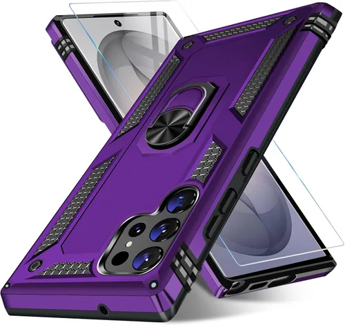 Miniatura 40 de Vaki Funda para Samsung Galaxy S22 5G con protector de pantalla integrado de grado militar, cubierta dura y resistente, funda resistente para Galaxy