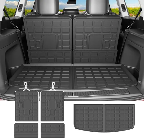 Miniatura 17 de powoq Alfombrilla de Maletero Compatible con Toyota RAV4 2013 2014 2015 2016 2017 2018 Forro de Carga para Todo Clima Alfombrilla de Respaldo