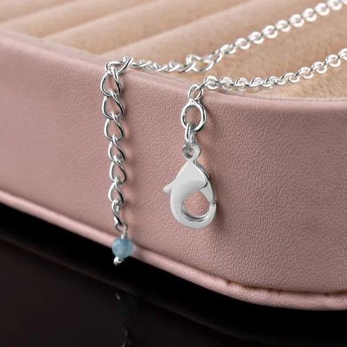 Miniatura 54 de YANARA Pulsera de tobillo para mujer, piedra de nacimiento natural, cuentas de piedras preciosas, tobillera delicada hecha a mano de 9 pulgadas +
