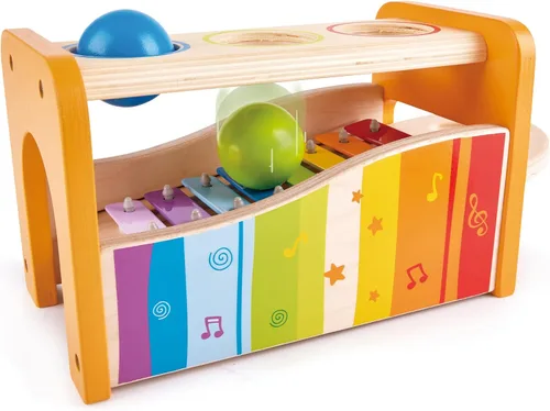 Miniatura 4 de Banco para tocar música con xilófono de Hape, talla única , Amarillo