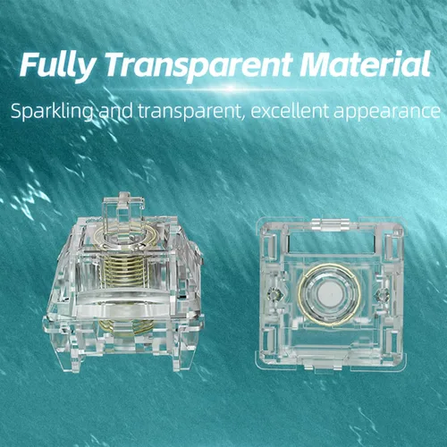 Miniatura 2 de GATERON Interruptores de teclado magnéticos Jade Max, prelubricados de fábrica lineal, totalmente transparente, con resorte permanente, ajuste
