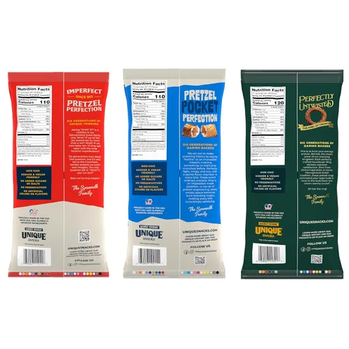Miniatura 2 de Unique Snacks – Paquete variado con conchas de pretzels originales y anillos de cerveza artesanal de masa madre, 32 onzas en total, (paquete de 3)