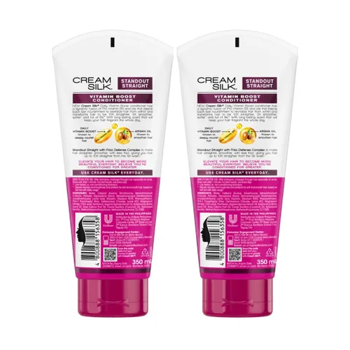 Miniatura 2 de Lote de 2 acondicionadores Cream Silk destacados recto para cabello liso Creamsilk 6.1 fl oz