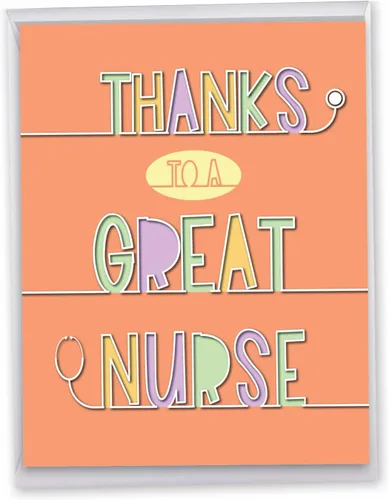 Miniatura 12 de NobleWorks - Tarjeta de felicitación de agradecimiento humorística jumbo de nosotros de 8.5 x 11 pulgadas con sobre (paquete de 1) gran tamaño Jumbo
