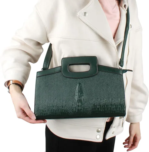 Miniatura 120 de ZLMBAGUS - Bolso de mano para mujer, diseño vintage con solapa y asa, de piel sintética, para llevar al hombro