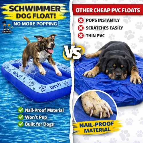 Miniatura 3 de Schwimmer Flotador de piscina prémium para perros grandes, seguridad mejorada, comodidad premium, diseño versátil, flotadores para perros para Azul