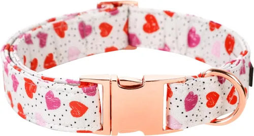 Miniatura 16 de Collar para perro Lionet Paws, cómodo y ajustable, collar lindo con hebilla de metal para perros machos y hembras, patrón de pelota de tenis, Tennis