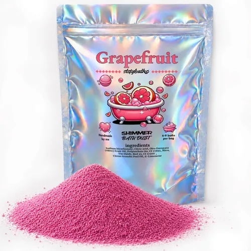 Miniatura 10 de Bomba de baño con brillo de lavanda morada en una bolsa, bombas de baño perfumadas hechas a mano para mujeres, niños y hombres, bombas de baño a