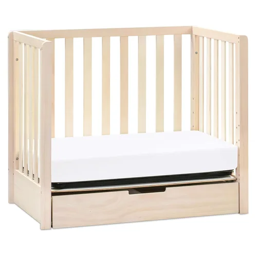 Miniatura 8 de Carter's by DaVinci Colby - Mini cuna convertible 4 en 1 con cajón nido en color natural lavado, certificado Greenguard Gold, almacenamiento