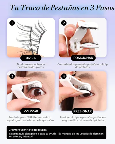 Miniatura 5 de BEYELIAN Pestañas magnéticas con aplicador, pestañas magnéticas suaves mejoradas, pestañas magnéticas portátiles, aspecto natural, reutilizables,