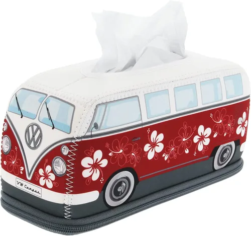 Miniatura 8 de BRISA VW Collection Volkswagen - Dispensador de neopreno para pañuelos de papel, pañuelos cosméticos o servilletas en diseño de autocaravana T1
