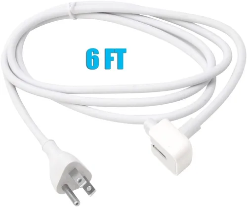 Miniatura 4 de LEAGY Paquete de 2 adaptadores de corriente de repuesto de 6 pies de cable de extensión de pared compatible con Mac iBook MacBook Pro MacBook