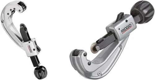 Miniatura 8 de RIDGID 31642 Modelo 152 Cortador de tubos de acción rápida (1/4 pulgadas a 2-5/8 pulgadas) + llave de tubo recta de aluminio RIDGID 31100 modelo 818