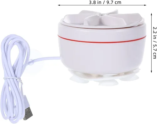 Miniatura 2 de Mini lavadora de turbina ultrasónica portátil plegable para calcetines y ropa interior, pequeña lavadora para apartamentos, viajes, dormitorios