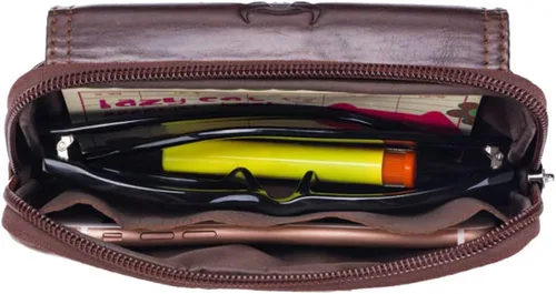 Miniatura 6 de Bolsa de cuero para cinturón de teléfono, bolsa horizontal para hombres, multiusos, con lazo, monedero, monedero, bolsa para teléfono celular