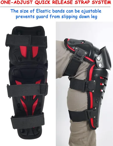 Miniatura 6 de RIDBIKER Chaqueta protectora para motocicleta y rodilleras, 1 par, protector de pecho para la columna vertebral con protección para la espalda