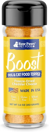 Miniatura 7 de Raw Paws Boost Pet Food Topper orgánico en polvo de calabaza, 3 onzas, fabricado en Estados Unidos, adorno de comida para perros sin granos, polvo