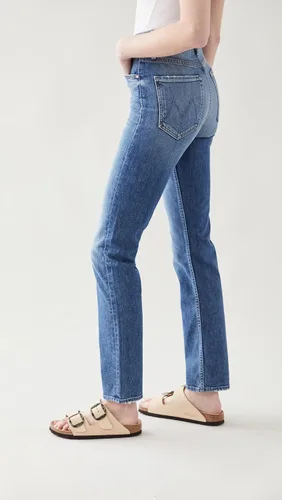 Miniatura 4 de MOTHER Jeans de cintura alta para mujer Negro