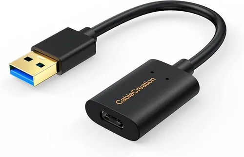Miniatura 12 de CableCreation Adaptador USB C hembra a USB macho, USB 3.1 5Gbps USB C a A adaptador hembra para portátiles Logitech StreamCam VR Link para carga