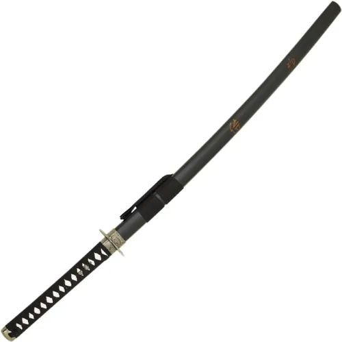 Miniatura 3 de MASTER USA - Espada Katana tallada a mano con código Samurai Bushido en vaina, acero 1045, 41.5 pulgadas en total, incluye soporte de exhibición