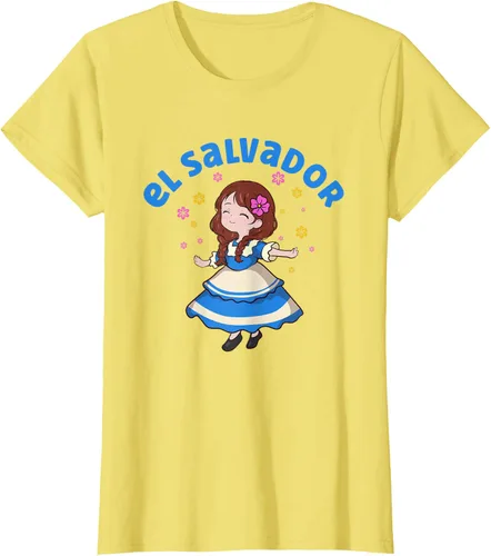 Miniatura 34 de Camiseta de mujer hispana con bandera salvadoreña de El Salvador Orgullosa, Negro