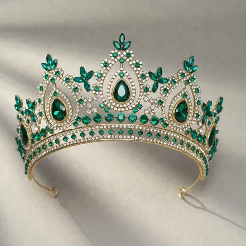 Miniatura 6 de SWEETV - Corona de reina para mujer, tiara nupcial para novias, tiara de princesa, diadema de quinceañera para concursos de belleza
