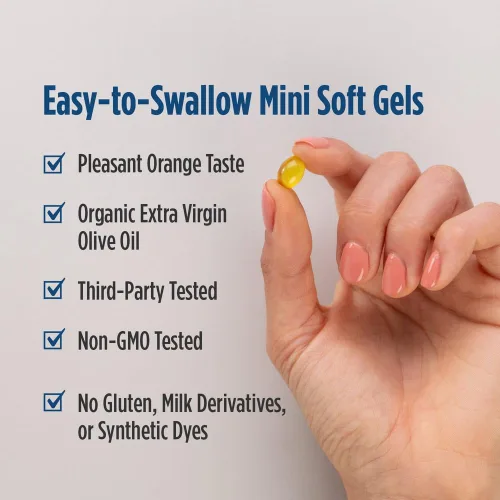 Miniatura 4 de Nordic Naturals Pro Vitamina D3 1000, naranja – 120 mini geles suaves – 1000 UI de vitamina D3 – Apoya huesos saludables, estado de ánimo y función