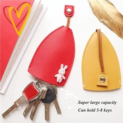 Miniatura 2 de RJDJ Bolso de la llave del cuero de la PU de las frutas lindas, creativo extraíble lindo caso de la llave del coche de la gran capacidad, bolso