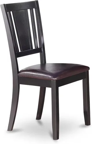 Miniatura 4 de East West Furniture Dublin - Juego moderno de 5 piezas que incluye una mesa redonda de madera con gota y 4 sillas de comedor de piel sintética, 42 x