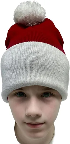 Miniatura 2 de COUVER Womne Winter Cozy - Gorro de punto acrílico con POM POM, 1 pieza