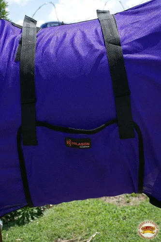 Miniatura 98 de HILASON Hoja de mosca de caballo con protección UV, malla transpirable, mosquito, primavera, alfombra de caballo de verano, alfombra de mosca