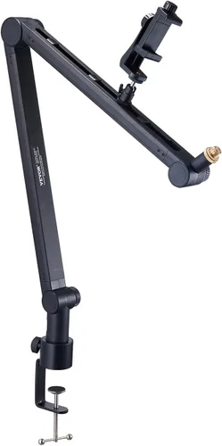 Miniatura 12 de VEVOR Brazo de brazo de micrófono, con abrazadera de montaje de escritorio, soporte de micrófono ajustable con gestión de cables, giratorio de 360°