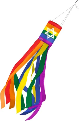 Miniatura 4 de AGAS Israel - Serpentinas arcoíris para fiesta, 60 pies de largo, 5 mil de plástico, decoraciones de orgullo israelí, decoración de fiesta