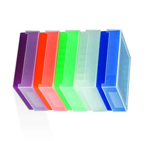 SP Bel-Art - Cajas de almacenamiento de plástico para congelador de 81 lugares; colores surtidos (paquete de 5) (F18852-0016)