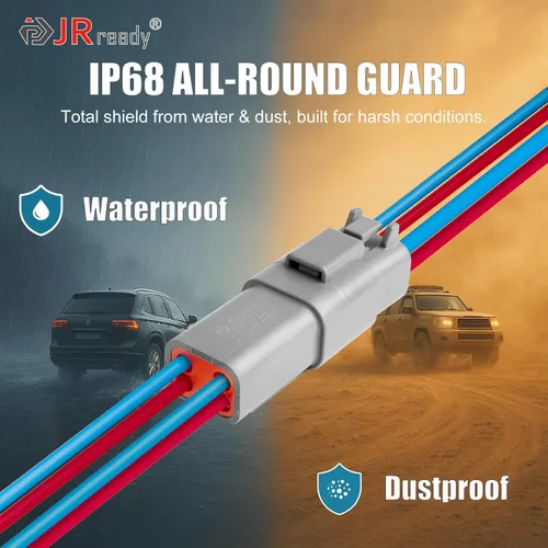 Miniatura 3 de JRready Kit de conectores DT de 409 piezas con herramienta de crimpado de barril abierto Deutsch - DW5003 IP68 conectores Deutsch impermeables