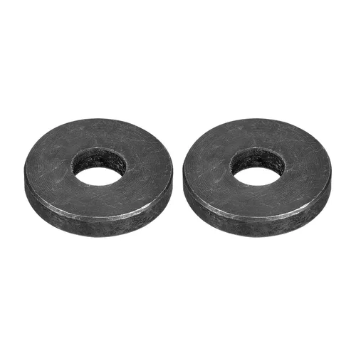 Miniatura 8 de Uxcell Arandela plana de acero al carbono para pernos M8, 10 piezas M8 x 16 x 1.5mm, aleación de acero negro oxidado de grado 8.8, sujetadores