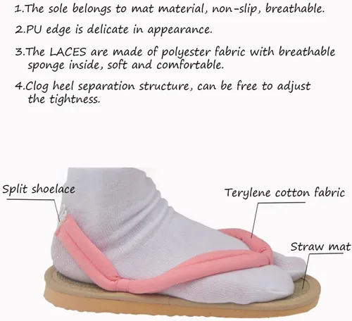 Miniatura 4 de Nezuko Cosplay Clogs Kochou Clog Rengoku Geta Tanjirou Zenitsu Clog Wooden Flip Flops with Socks