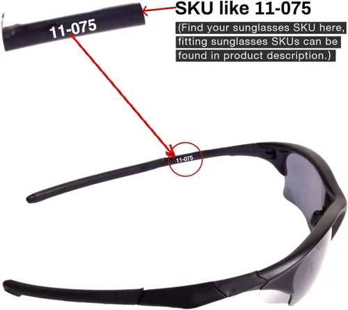 Miniatura 4 de Walleva Lentes de repuesto y kit de goma para gafas de sol Oakley Half Jacket XLJ - Múltiples opciones disponibles