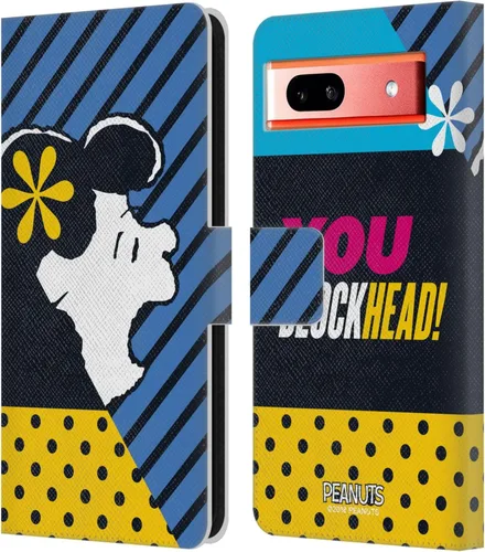 Miniatura 88 de Head Case Designs Officially Licensed Peanuts Snoopy & Woodstock 2 Halfs and Laughs Leather Wallet Case Compatible with Google Pixel 8 Snoopy