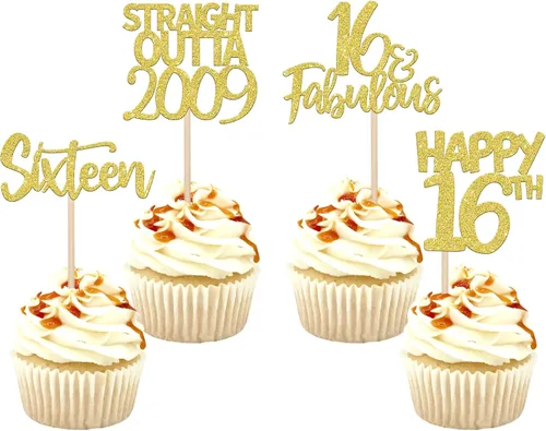 Miniatura 8 de Paquete de 24 adornos para cupcakes Straight Outta 2012 Happy 13th Birthday Thireen Awesome Since 2012, 13 fabulosas decoraciones para tartas