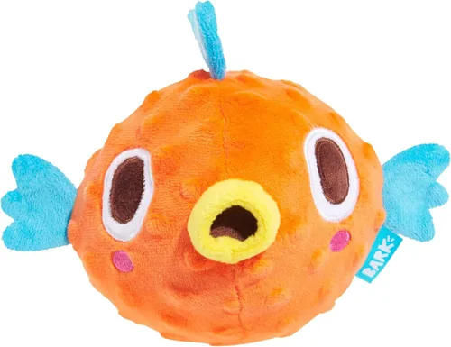 Barkbox Air Head Juguete para Perros – Juguete de Peluche Rip & Reveal con Pelota Chirriante Espinosa Oculta, Crujido Loco y Relleno Suave – Juego