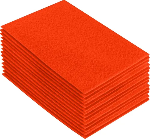 Miniatura 83 de FabricLA Hojas de fieltro acrílico para manualidades, cuadrados de fieltro precortados suaves de 4 x 4 pulgadas (3.9 in x 3.9 in), utiliza hojas
