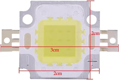 Miniatura 3 de TOPINCN Chip COB SMD, 10 unidades, 10 W, LED cálido o frío, chip SMD COB DC 9-12V para lámpara de inundación, bombilla de repuesto, cuentas