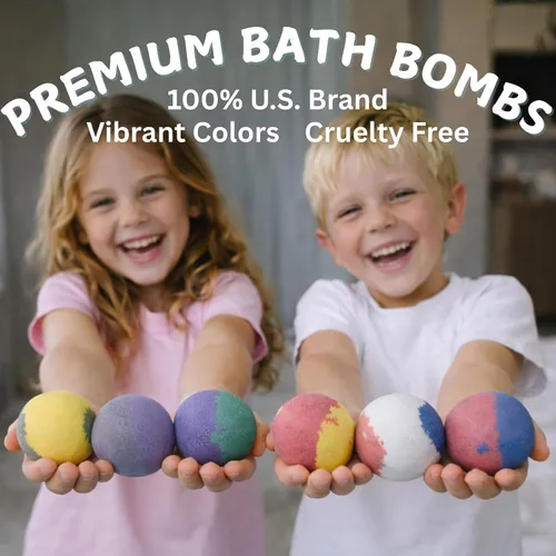 Miniatura 4 de EvolutionUSA Bombas de baño épicas negras de superhéroes para niños, 6 bombas de baño de superhéroes con juguete en el interior, bombas de baño