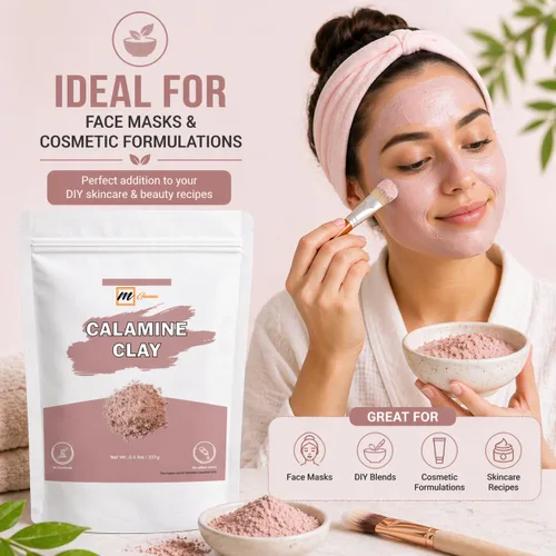 Miniatura 5 de Polvo de arcilla de calamina 100% natural para antienvejecimiento y reafirmante de la piel, cremas, lociones y jabón, 0.22 libras / 100 GMS